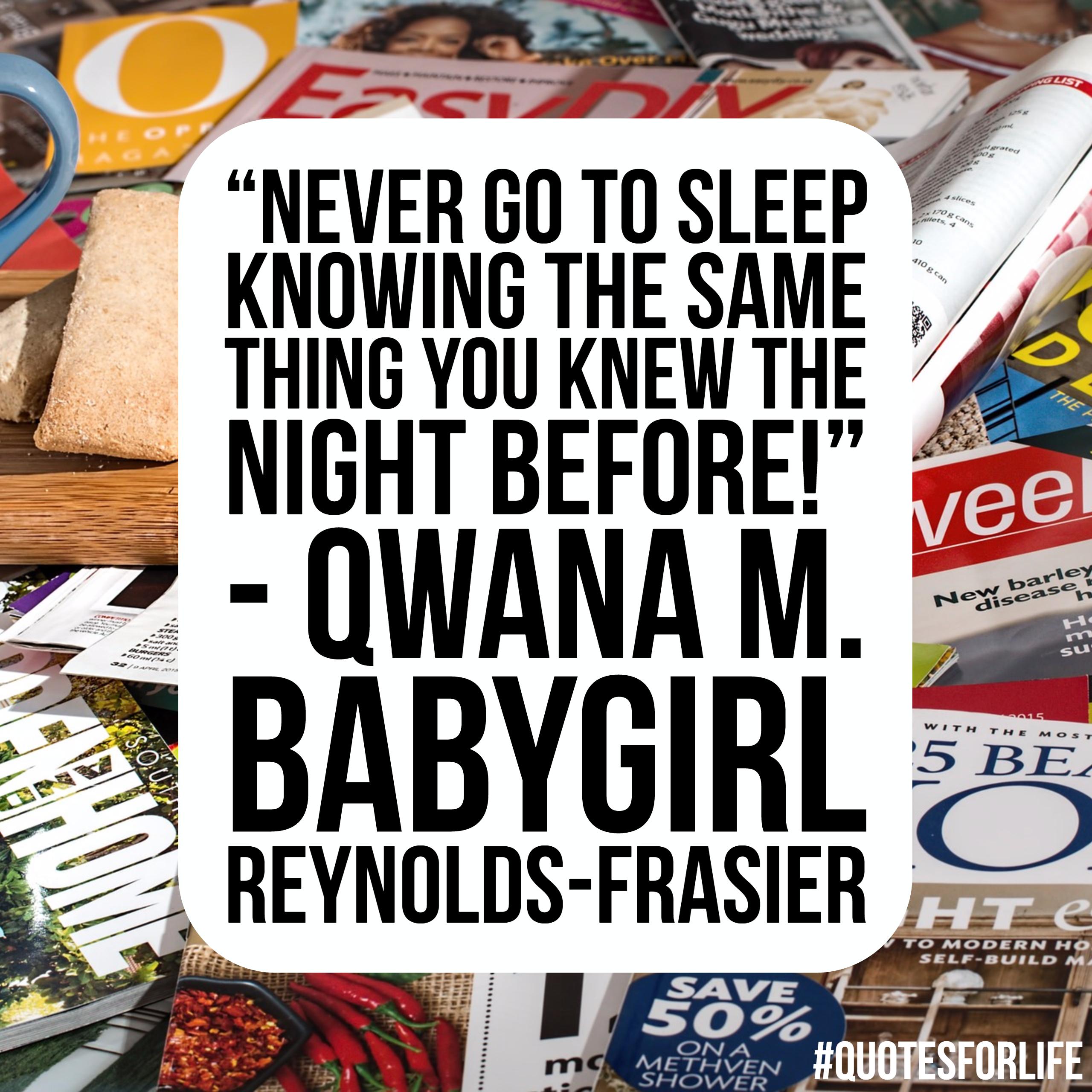 Qwana M. 'Babygirl' Reynolds-Frasier